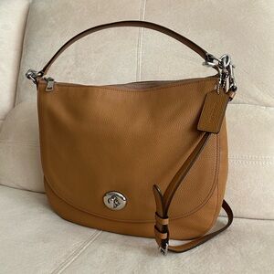Coach Classic Style Leather Carryall Shoulder Bag, Crossbody